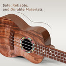 Raimy Kids Guitar Ukulele - 21in Ukulele Guitar Toys for Kids Ages 3 4 5 6 7+ Year Old Boys Girls Simulated Sound Quality Music Instruments Learning Education (Brown) by TinyTreasures Baby Boutique
