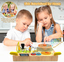 Montessori Toddler Toys - Baby Wooden Busy Board - Sensory Toys with Light Switch - Travel Toys for Educational Toddler Activities for Toddlers 1 2 3 4+ Year Old by TinyTreasures Baby Boutique
