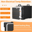 81 Quart Capacity End-loading Insulated Food Pan Carrier with Handles by LJGDeals