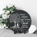 Memorial Stone Man and Child, Dad Memorial Gifts for Daughter, Memorial Gifts for Loss of Father, in Memory of Dad Garden Slate Stone, Sympathy Gift for Loss of Dad Memorial Plaque TNA3 by GreenHaven Gardens