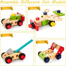 KIDWILL Tool Kit for Kids, 36-Piece Wooden Toddler Tools Set Includes Tool Box, Montessori Educational Stem Construction Toys for 2 3 4 5 6 Year Old Boys Girls, Best Birthday Gift for Kids by TinyTreasures Baby Boutique