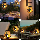 Solar Lanterns, Hanging Outdoor Lantern with Hummingbird LED Flickering Flameless Candles, Solar Lanterns Outdoor Waterproof for Table Party Decorative Yard Pathway (Hummingbird) by GreenHaven Gardens