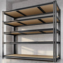 48"W Garage Shelving, 3050LBS Storage Shelves heavy duty, 5 Tier Metal Shelving Unit Adjustable Garage Shelves Heavy Duty Shelving for Warehouse,Commercial, Kitchen, 48" W × 24" D × 72" H, Black by GreenHaven Gardens
