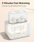 Baby Bottle Warmer, Grownsy 8-in-1 Fast Milk Warmer with Timer Breastmilk or Formula, Fits 2 Bottles, Accurate Temperature Control, with Defrost, Sterili-zing, Keep, Heat Baby Food Jars Function by TinyTreasures Baby Boutique
