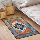 Lahome Boho 2x3 Washable Kitchen Rugs, Throw Non-Slip Backing Small Door Rug for Entryway Low-Profile Inside Door Mats, Oriental Indoor Doormat Carpet for Entrance Bathroom Laundry Living Room, Rust by TinyTreasures Baby Boutique