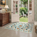 Moynesa Washable 3x5 Rug, Non Slip Kitchen Rugs Boho Bird Small Beige Living Room Area Carpet for Office Bedroom Bathroom, Indoor, Ultra Thin, Soft, Stain Resistant, Floral Entryway Mat by TinyTreasures Baby Boutique