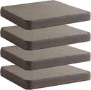 Chair Cushion for Dining Chairs with Ties 4 Pack Non Slip Memory Foam Kitchen Room Chair Pads 17x16 Inch, Brown by CozyNest Decor