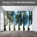 Forest Landscape Wall murals Woodland Tree Peel and Stick Wallpaper for Bedroom Living Room - 85"x118" by CozyNest Decor