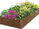 SnugNiture Galvanized Raised Garden Bed 6x3x1FT Outdoor Large Metal Planter Box Steel Kit for Planting Vegetables, Flowers by GreenHaven Gardens