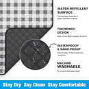 TigeJoy Extra Large Picnic Blanket Waterproof Foldable 80''x80'', Outdoor Picnic Mat Beach Blanket Sandproof for Park, Grass, Travel, Hiking, Camping Essentials, Gingham Picnic Blanket by TinyTreasures Baby Boutique