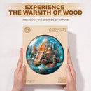 Jigfoxy Wooden Puzzles for Adults, Indian Temple Sanctua Wood Puzzles Adult, Unique Animal Shape Wooden Jigsaw Puzzles for Adults, Birthday Gifts for Puzzle Lovers, Family, Friend (S-8.5*8.5in-100pcs) by TinyTreasures Baby Boutique