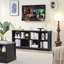 Farmhouse 8 Cube Bookshelf, Black Storage Organizer Bookcase, Kids Toy Storage Cabinet, Long Bookshelves Storage Organizer Shelf, Wood Display Cabinet Book Shelves for Bedroom,Living Room,Office by CozyNest Decor