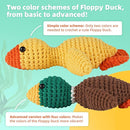 Crochet Kit for Beginners, Learn to Crochet, Include Easy Knitting Soft Yarn, Step-by-Step Video Tutorial, Hook, Holiday Birthday Gift for Adults and Kids(2 Pack Ducks) by TinyTreasures Baby Boutique