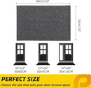 JSEI Dirt Trapper Door Mat 20"x32" Non-Slip Washable Entrance Mat, Dog Doormats, Absorbent & Fade-Resistant Floor Mats, Low Profile Welcome Mats for Entryway, Front Door, and Inside Entrance,Dark Grey by CozyNest Decor