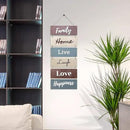 Hanging Wall Decor Sign - Welcome Vertical Wall Art Decorations, Rustic Home Accessories for Living Room, Bedroom, Family, Dining, and Kitchen, Outdoor Signs for House, Live, Laugh, Love Plaques by CozyNest Decor