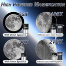 Telescope, 90mm Aperture 900mm Astronomical Refractor Telescope for Adults High Powered - Multi-Coated Professional Telescopes for Astronomy Beginners with AZ Mount, Portable Carry Bag, Phone Adapter by TinyTreasures Baby Boutique