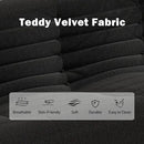 Big Bean Bag Chairs for Adults, 3 Seater Large Bean Bag Chair Sofa, Fireside Chair Lazy Sofa Chair with High Density Comfortable Foam, Modern Bean Bag for Living Room, Bedroom, Office (Black) by CozyNest Decor