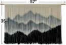 IOWER Macrame Wall Hanging Mountain Dip-Dyed Macrame Wall Decor Large Modern Fiber Art Boho Wall Decor 57" Wx35 L by CozyNest Decor
