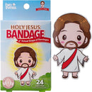 BioSwiss Bandages, Holy Jesus Shaped Self Adhesive Bandage, Latex Free Sterile Wound Care, Fun First Aid Kit Supplies for Kids and Adults, 24 Count by TinyTreasures Baby Boutique