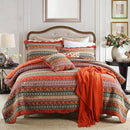 NEWLAKE Striped Classical Cotton 3-Piece Patchwork Bedspread Quilt Sets, King Size by CozyNest Decor