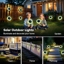 Hogni 4PK Solar Garden Lights, Ground Stake/Hang 2 in 1 Solar Sunflowers Outdoor Waterproof IP67, Outdoor Decor for Pathway Walkway Landscape Backyard Fence Decoration by GreenHaven Gardens