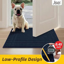 JSEI Entryway Rugs Doormat 20"x32", Non-Slip Dirt Trapper Door Mats Indoor, Washable Absorbent and Stain Resist Welcome Floor Mat for Front Door, Dog Door Mat, Muddy Wet Shoes & Paws, Navy Blue by CozyNest Decor