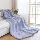 Chunky Knit Blanket - Luxury Soft Cozy 40 * 50 Throw Blanket,100% Woven Blanket Rope Knot Throw Blanket for Couch, Sofa, Home Decor, Gift - Machine Washable(Grey) by CozyNest Decor