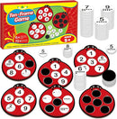 Math Games for Kids, Math Manipulatives Kindergarten Preschool Counting Toys, Ten Frame Set Addition and Subtraction Flash Cards Matching Bingo Number Games Homeschool Classroom Must Haves by TinyTreasures Baby Boutique