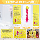 LiYiQ 72 Pcs Softball Party Favors Softball Team Gifts Softball Goodie Bags Stuffers Softball Ballpoint Pens Bookmark Card and Silicone Bracelet by TinyTreasures Baby Boutique