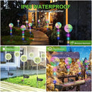Outdoor Solar Lights, 6 Pack Solar Garden Lights with Bigger Dandelion Flowers, Waterproof Garden Decor Outdoor Solar Flower Lights for Yard, Patio, Pathway Decoration by GreenHaven Gardens