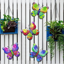 ULENDIS 4 Pack Metal Butterfly Wall Decor, Outdoor Fence Wall Art Decor, Hanging Decoration for Garden Backyard Living Room Balcony Patio Indoor(B) by GreenHaven Gardens