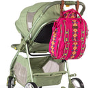 Wrangler Aztec Backpack Organized Daypack Travel Baby Bag with Stroller Strap and Side Bottle Pockets by TinyTreasures Baby Boutique