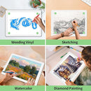 Phylosal Rechargeable A3 Light Pad with Carry Bag, Ultra-Thin Magnetic Tracing Light Box for Drawing, Diamond Art Painting Light Board with Side Button, Super Bright Light Table for Sketching (White) by TinyTreasures Baby Boutique