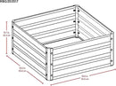 Arrow Sheds GrowIT Galvanized Steel Raised Flower and Plant Bed for The Garden or Greenhouse, 36" x 36" x 17" by GreenHaven Gardens