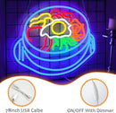 LISIGNVE Bibimbap Neon Sign USB Korean Food Led Light Up Sign Korean Bibimbap Neon Light for Restaurant Kitchen Diner Room Business Wall Decor(16.5”*12.6”) by CozyNest Decor