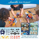 Thames & Kosmos Mega Cyborg Hydro Blaster STEM Experiment Kit, Toy of The Year Finalist - Build a Wearable Hydraulic-Powered Water Toy & Gripper, Shoots Water Up to 20 Feet, Transforms Into 5 Models by TinyTreasures Baby Boutique