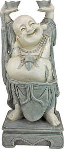 Design Toscano Jolly Hotei Laughing Man Asian Decor Indoor/Outdoor Garden Statue, 26 inches tall, Cast Stone Resin, Two Tone Stone Finish by GreenHaven Gardens