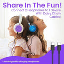 Puro Sound Labs BT2200 Plus Kids Bluetooth Headphones – Volume-Limiting 85dB, Studio-Grade Audio, Over-Ear & Comfy Design, 20-Hour Battery Life, Easy to Connect Wireless Headphones for Kids, Purple by TinyTreasures Baby Boutique