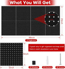 Pegboard Panels 8 Packs Metal Black, Heavy Duty Steel Peg Boards Wall Tool Organizer with Screw for Garage, Tool Storage, Office Organization, Craft Room, Kitchen by GreenHaven Gardens