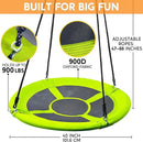 TURFEE Swing for Outdoor Swing Set - Pack of 1 Swing Seat Replacement Kit with Heavy Duty Chains - Backyard Swingset Playground Accessories for Kids (Green) by GreenHaven Gardens