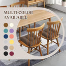 puredown® Chair Cushions for Dining Chairs, Tufted Memory Foam Chair Pads with Non-Slip Backing, Kitchen Seat Cushions with Ties, Washable Seat Pad Set of 4, 15.5" x 15.5" x 4", Coffee by CozyNest Decor