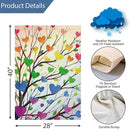 Louise Maelys Rainbow Tree Garden Flag Pride Month Love Heart 28x40 Inch Double Sided Welcome Large Burlap Gay Pride Lesbian LGBTQ Yard Outdoor Sign Outside Home House Decor by GreenHaven Gardens