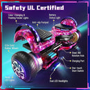 SISIGAD Scooters for Kids Ages 6-12, with Built-in Bluetooth Speaker and 6.5" Colorful Lights Wheels, Safety Certified Self Balancing Scooter Gift for Kids by TinyTreasures Baby Boutique