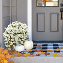 Bougainvillea Artificial Flowers Plants for Outdoors Outside Fall Autumn Decoration, 2 pcs Faux Silk Long Trailing Vines UV Resistant Look Real White Fake Flowers for Front Door Porch Planter Urn Yard by CozyNest Decor