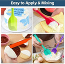 Barsone 5-Piece Silicone Spatula Set（ Heat Resistant 446°F Food Grade BPA Free, Nonstick Cookware Safe Dishwasher Safe Kitchen Tools for Baking, Cooking, Stirring, Multicolor） by CozyNest Decor