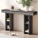 55Inch Farmhouse Console Table,Wooden Rectangular Sofa Table Behind The Couch,Entryway Console Table with Storage for Living Room, Hallway,Entrance (Grey) by CozyNest Decor