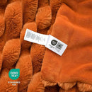 Cozy Bliss Fall Harvest Faux Fur Throw Blanket for Couch, Cozy Warm Plush Striped Blanket for for Decorating Couch Sofa Bedroom Living Room,50 * 60 Inches Burnt Orange by CozyNest Decor