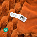 Cozy Bliss Fall Harvest Faux Fur Throw Blanket for Couch, Cozy Warm Plush Striped Blanket for for Decorating Couch Sofa Bedroom Living Room,60 * 80 Inches Burnt Orange by CozyNest Decor