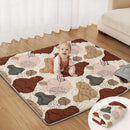 Blissful Diary Portable Baby Play Mats for Floor, Thicker Cushioned Foldable Baby Crawling Mat for Indoor Outdoor, Non-Slip & Washable Kids Playmat for Tummy Time Activity, Boho 43" X 43" by TinyTreasures Baby Boutique
