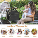 PIIOSER Insulated Baby Bottle Bag with Ice Pack, Breastmilk Cooler Compatible with Wearable Breast Pumps & Accessories - Breastfeeding On The Go Travel for Nursing & Working Moms, Black by TinyTreasures Baby Boutique